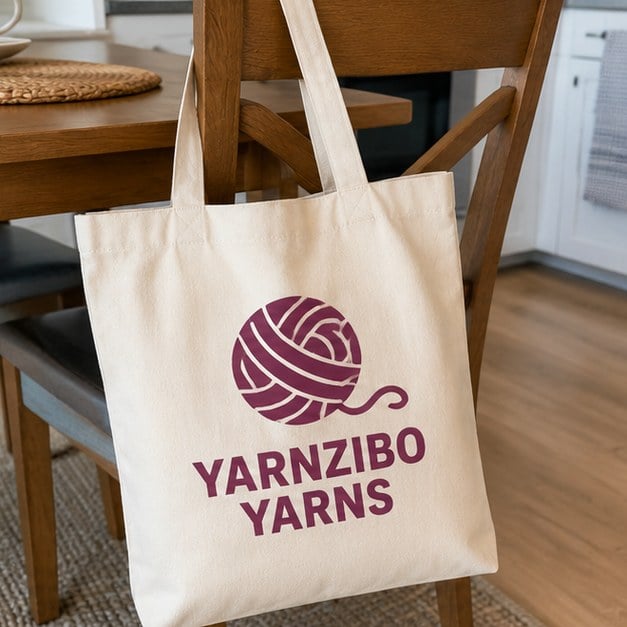 Customer photo of a custom tote swag bag